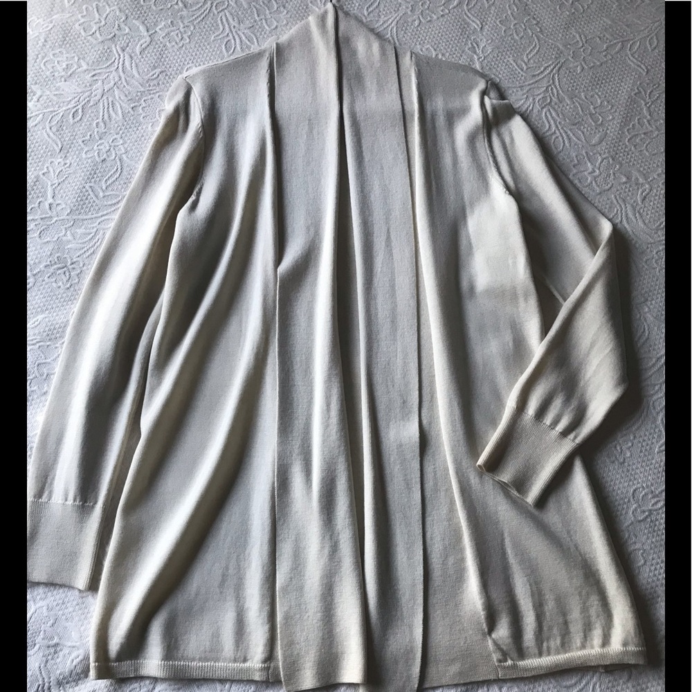 Talbots Shawl Collar Open Front Cardigan